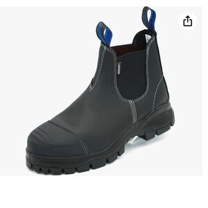 Blundstone BL910 Blk Leather Mens Chelsea Work Boots 7.5a.u 8.5us nwot